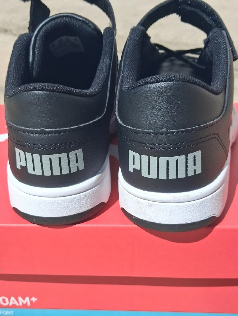 Puma Rebound Layup Low Sneakers Shoes Boys Size 3C - Picture 9 of 10